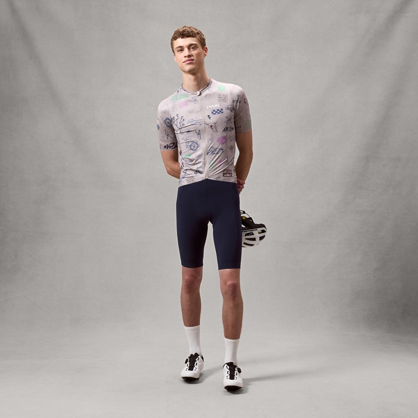 ENDURA PRO SL PRINT Trikot Kurzarm Titanium