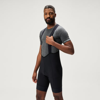 Trägerkurzradhose ENDURA LOOP Schwarz