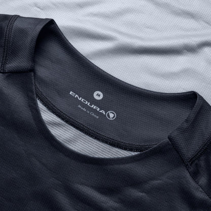 Trikot ENDURA CORE PRINTED Langarm Schwarz
