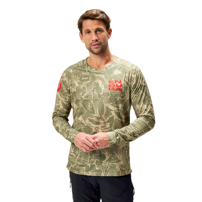 Trikot ENDURA LTD PRINTED Langarm Camo Khaki