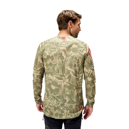 Trikot ENDURA LTD PRINTED Langarm Camo Khaki