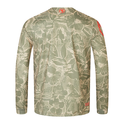 Trikot ENDURA LTD PRINTED Langarm Camo Khaki
