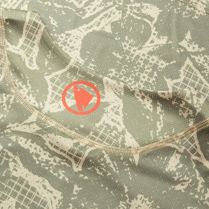 Trikot ENDURA LTD PRINTED Langarm Camo Khaki