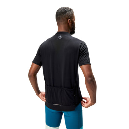 Trikot ENDURA LOOP ZIPPED Kurzarm Schwarz