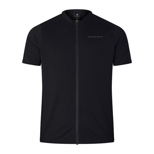ENDURA LOOP ZIPPED Trikot Kurzarm Schwarz