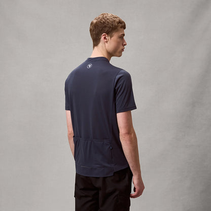 Trikot ENDURA LOOP ZIPPED Kurzarm Carbon Grau