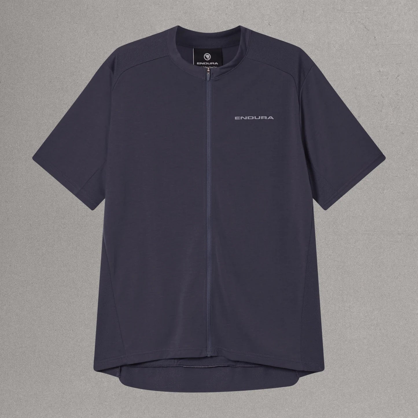 ENDURA LOOP ZIPPED Trikot Kurzarm Carbon Grau