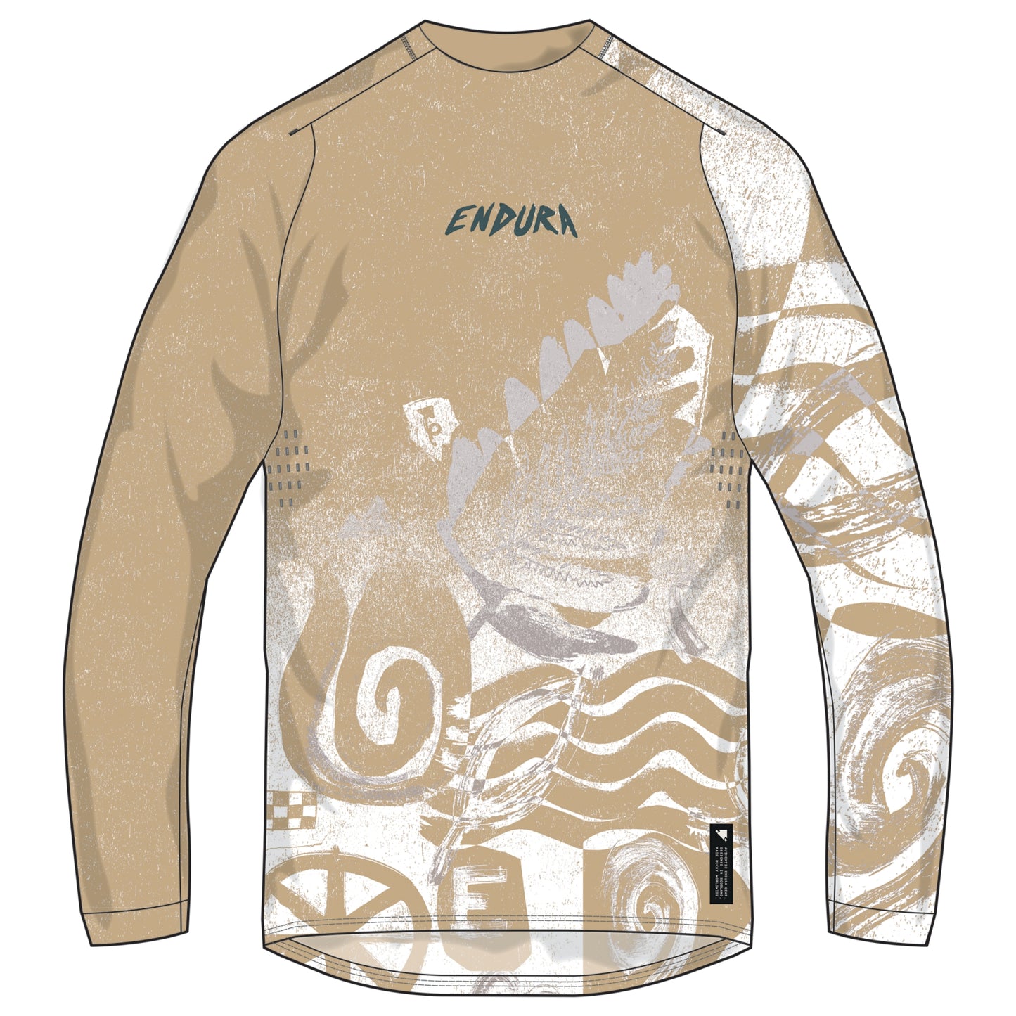 Mailoot ENDURA SINGLETRACK PRINT Langarm Sand