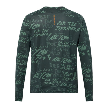 Trikot ENDURA SINGLETRACK PRINT Langarm Carbon Grün