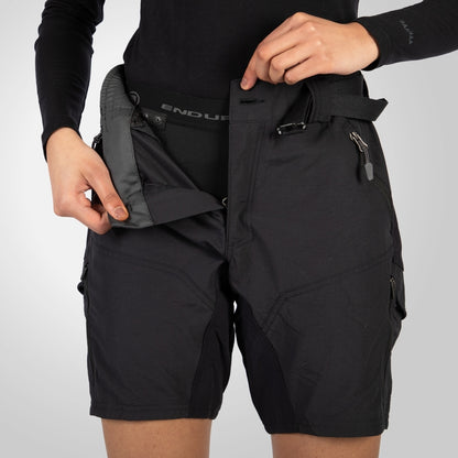 ENDURA HUMMVEE LINER Damen-Shorts Schwarz