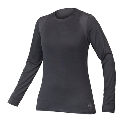 Trikot ENDURA SINGLETRACK Damen Langarm Grau