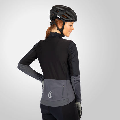 Trikot ENDURA FS260 JETSTREAM Damen Langarm Schwarz