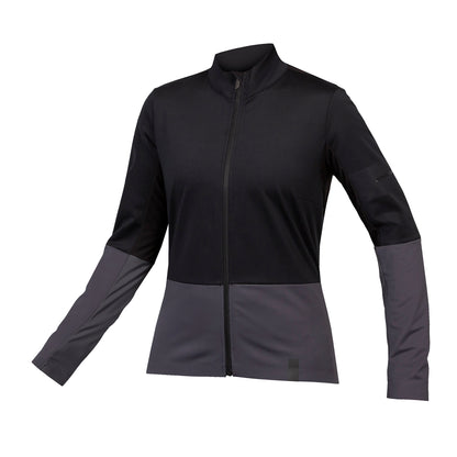 Trikot ENDURA FS260 JETSTREAM Damen Langarm Schwarz