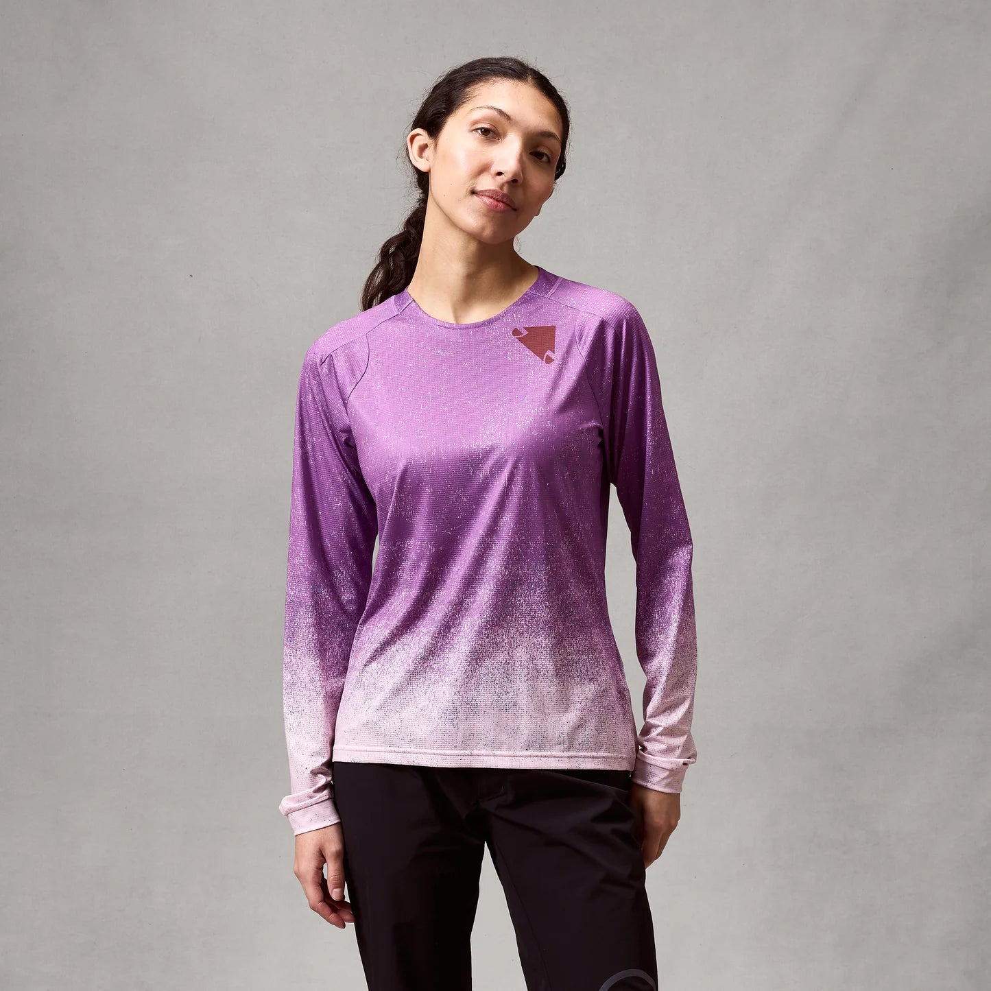 ENDURA SINGLETRACK PRINT ENP Trikot Langarm Damen Violett