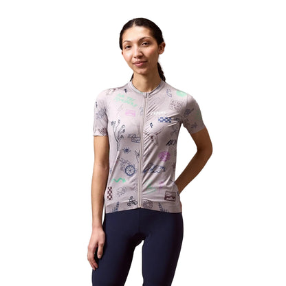 Trikot ENDURA PRO SL PRINT GTI Kurzarm Damen Titanium