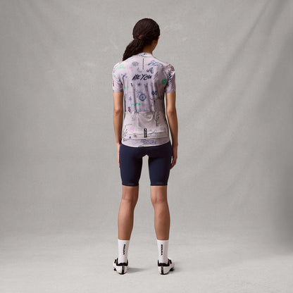 Trikot ENDURA PRO SL PRINT GTI Kurzarm Damen Titanium