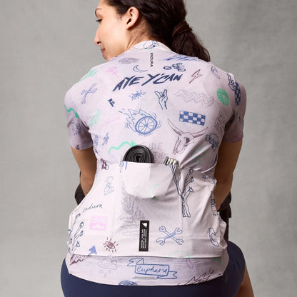 Trikot ENDURA PRO SL PRINT GTI Kurzarm Damen Titanium