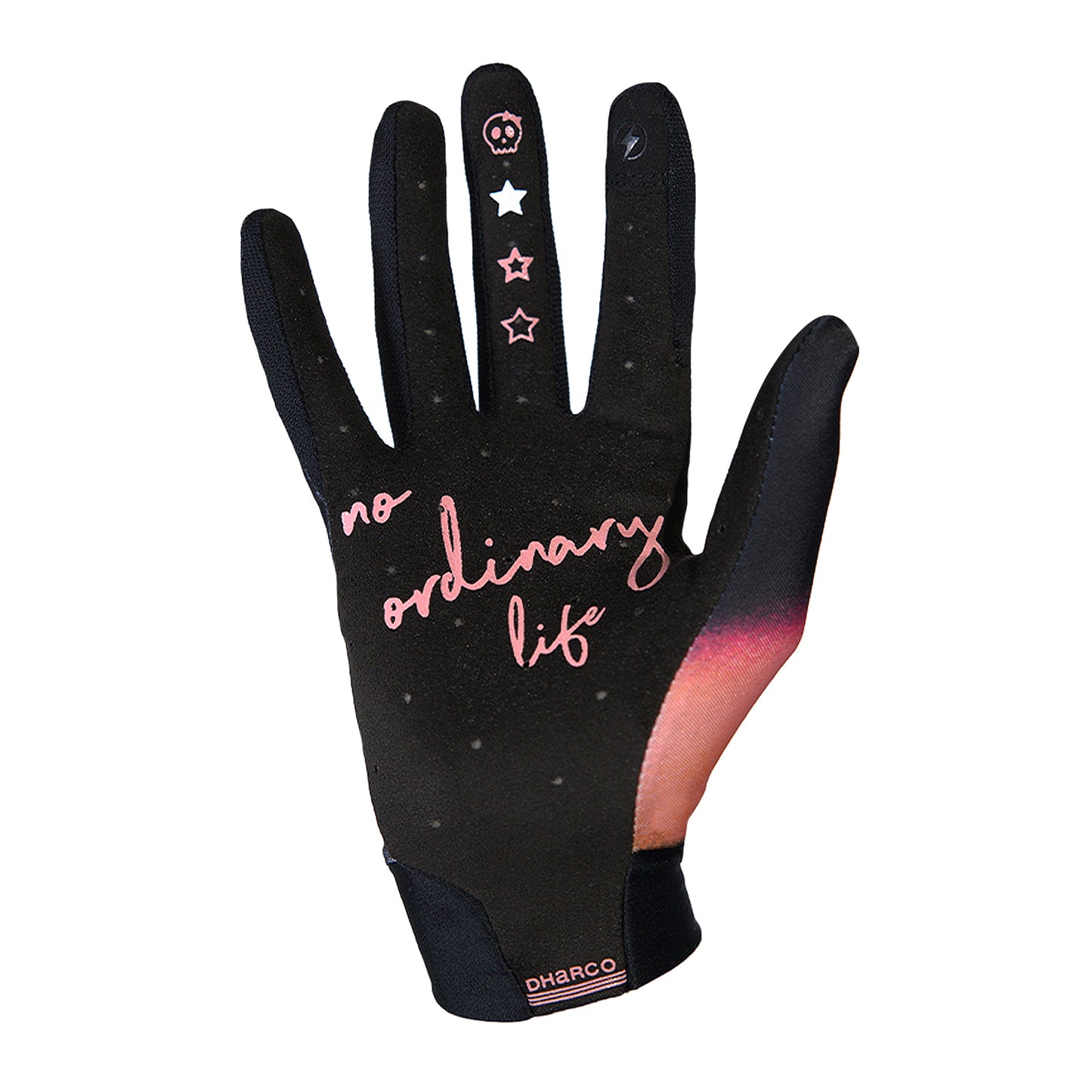 DHARCO TRAIL FIREBIRD Damen Handschuhe Schwarz/Koralle