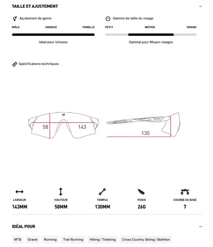 Brille RUDY PROJECT ASTRAL SPHERE Kristallschwarz Gläser POLAR 3FX POLARIZED Multilaser