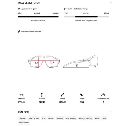 Brille RUDY PROJECT CUTLINE Crystal Ash Gläser RP Optics Multilaser Sunset