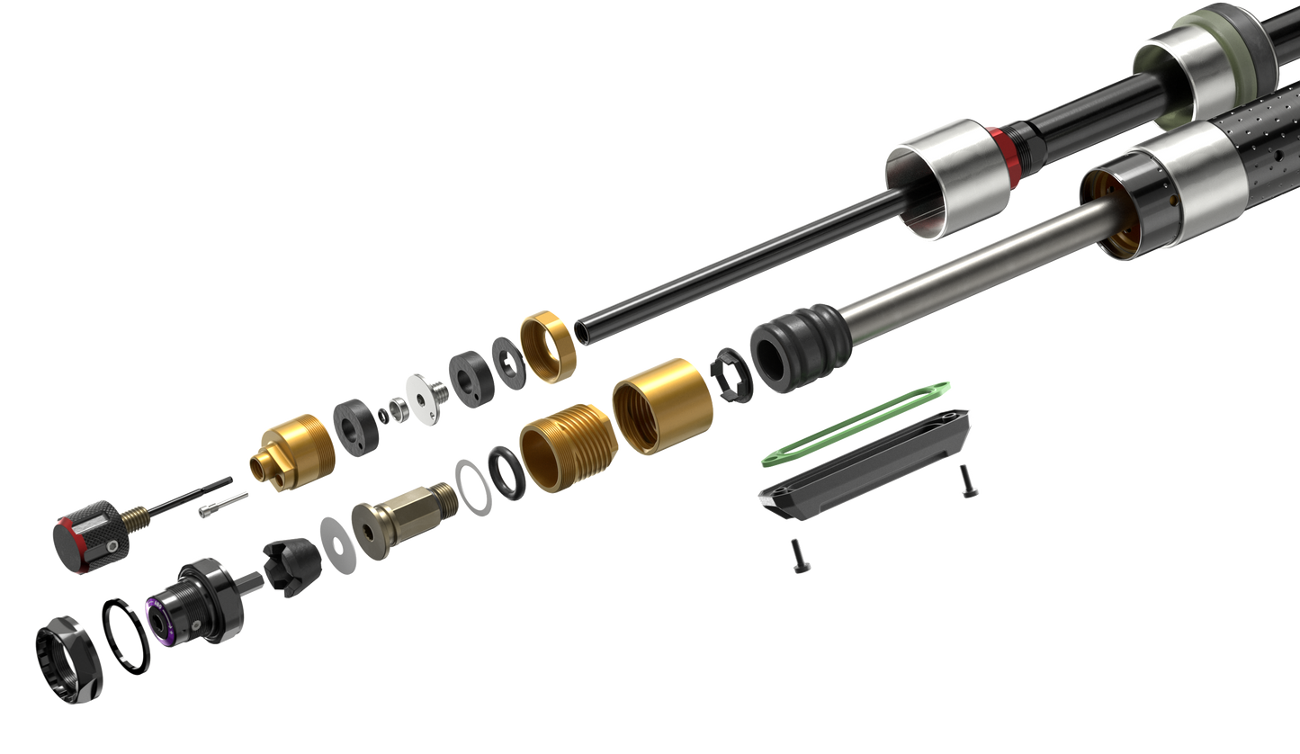 ROCKSHOX ZEB ULTIMATE CHARGER 3.2 RC2 29" LINEAR XL Conic Axis 15x110mm Boost Gabel Schwarz
