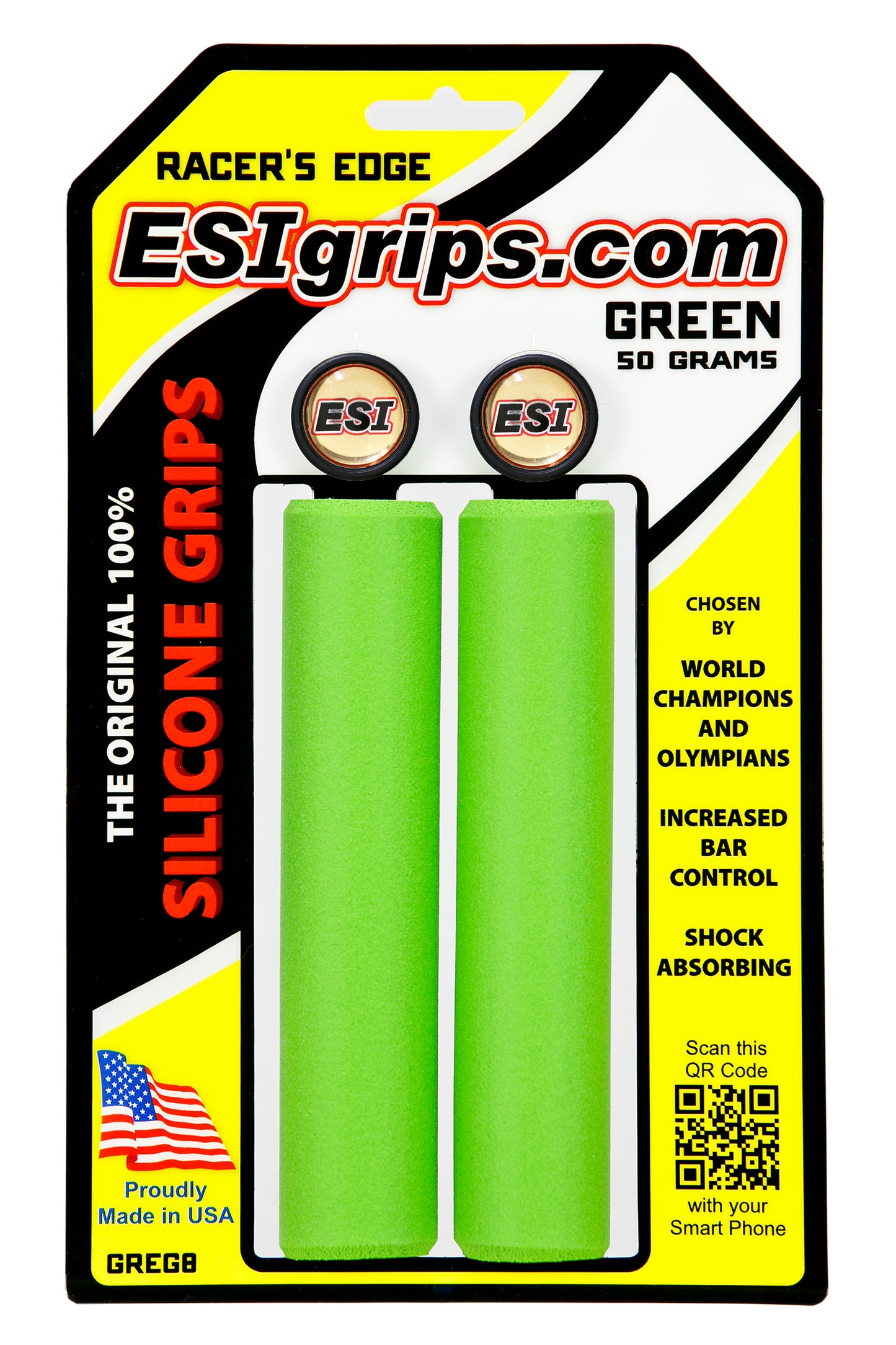 ESI RACER'S EDGE Grips 130 mm Grün