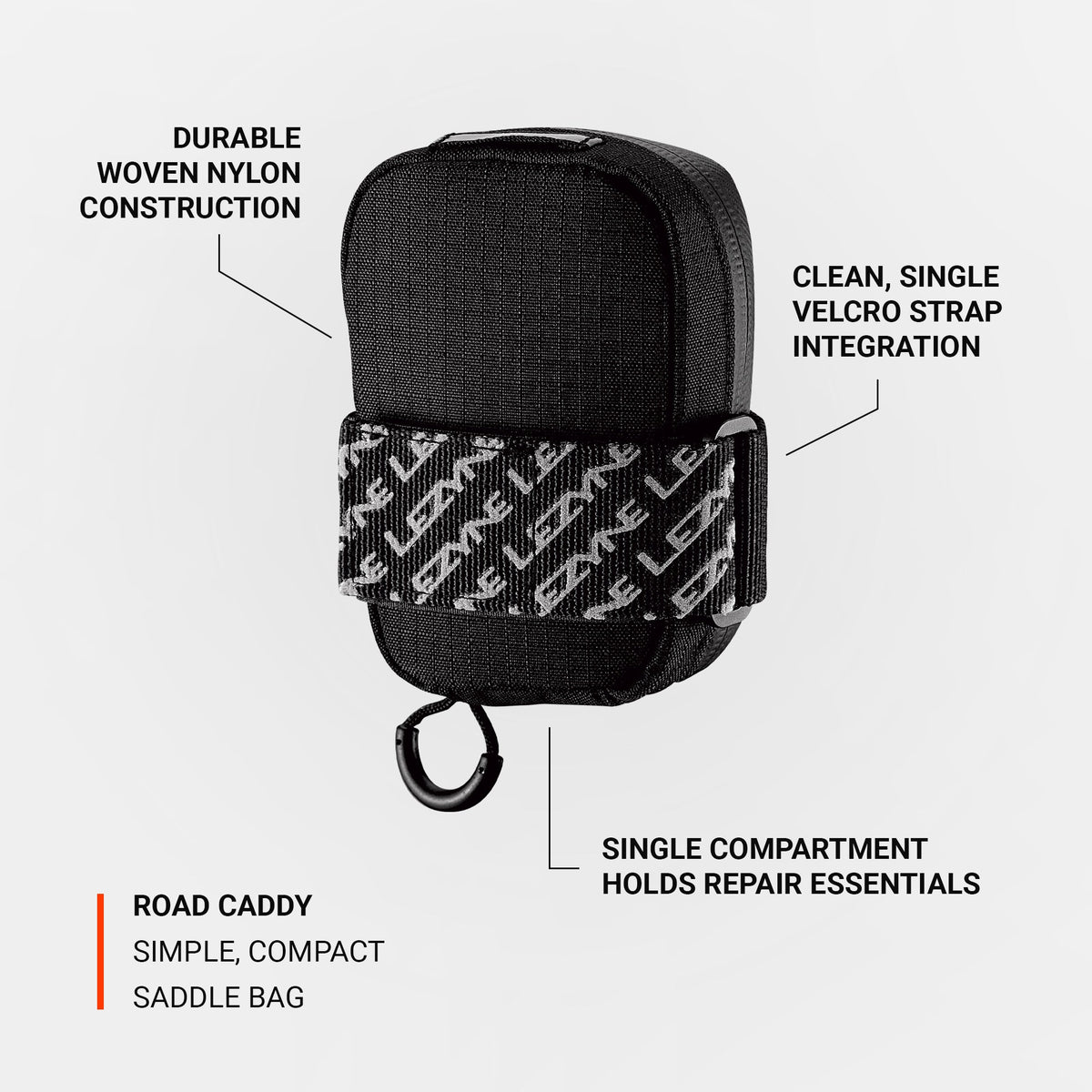 LEZYNE ROAD CADDY Satteltasche Schwarz