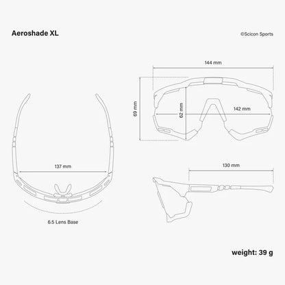 Brille SCICON AEROSHADE XL Transluzent Photochromisch Iridium