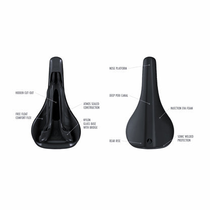 Sattel SDG BEL-AIR V3 Galactic Lux-Alloy-Schienen Schwarz/Silber