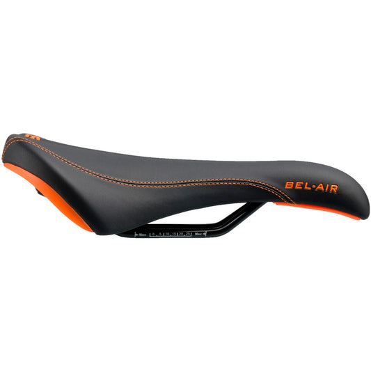 Sattel SDG BEL-AIR RL Rails Acier Schwarz/Orange