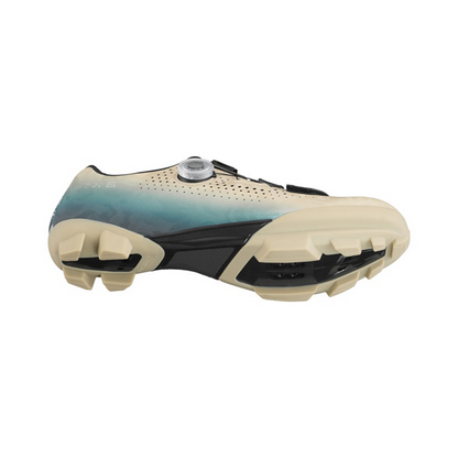 MTB-Schuhe XC/Gravel SHIMANO RX600 Beige/Blau