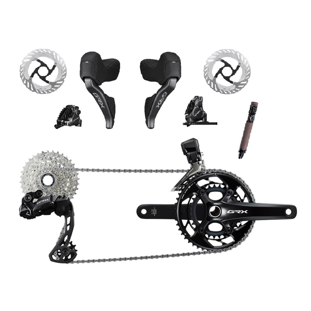 Gruppe Komplett SHIMANO GRX RX825 Di2 12V