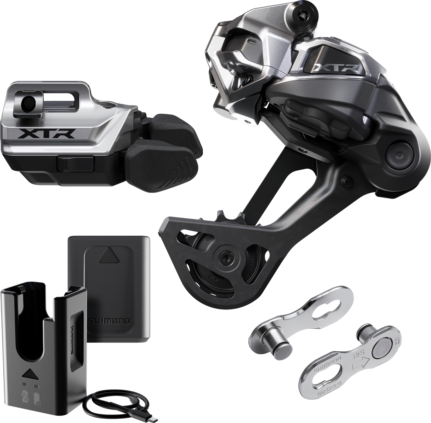 Kit Upgrade XTR Di2 M9250 SGS Langer Gabelkopf Montage Hebel