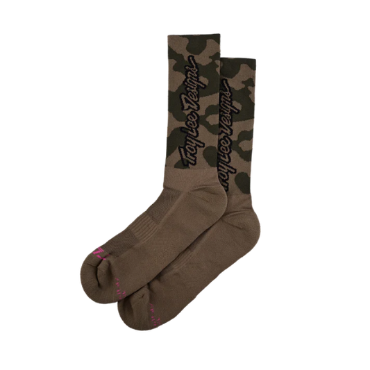 Socken TROY LEE DESIGNS PERFORMANCE SCRUBLAND Camouflage Khaki 2025