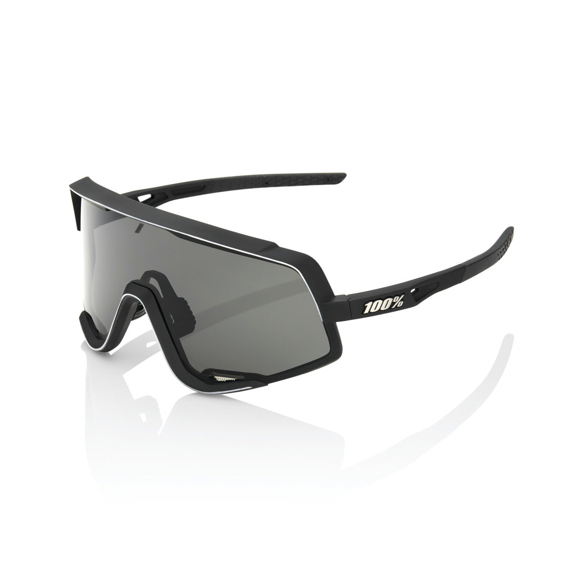 100% GLENDALE Soft Tact Brille Schwarz Smoke Lens