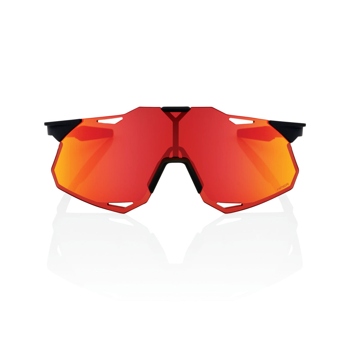 100% HYPERCRAFT XS Soft Tact Schwarz Hiper Multilayer Spiegel Brille Rot