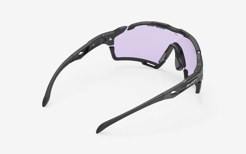 RUDY PROJECT CUTLINE Brille Schwarz Matt IMPACTX™ Photochromatische Gläser Laser Purple