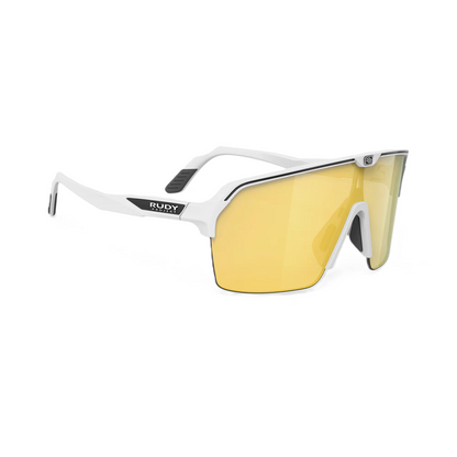 Brille RUDY PROJECT SPINSHIELD AIR Weiß Matt Gläser RP Optics Multilaser Gold