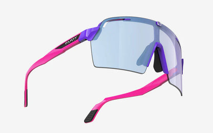 Brille RUDY PROJECT SPINSHIELD PRO Rosa/Violett Gläser RP Optics Multilaser Ice