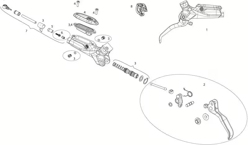 SRAM G2 R Bremshebel