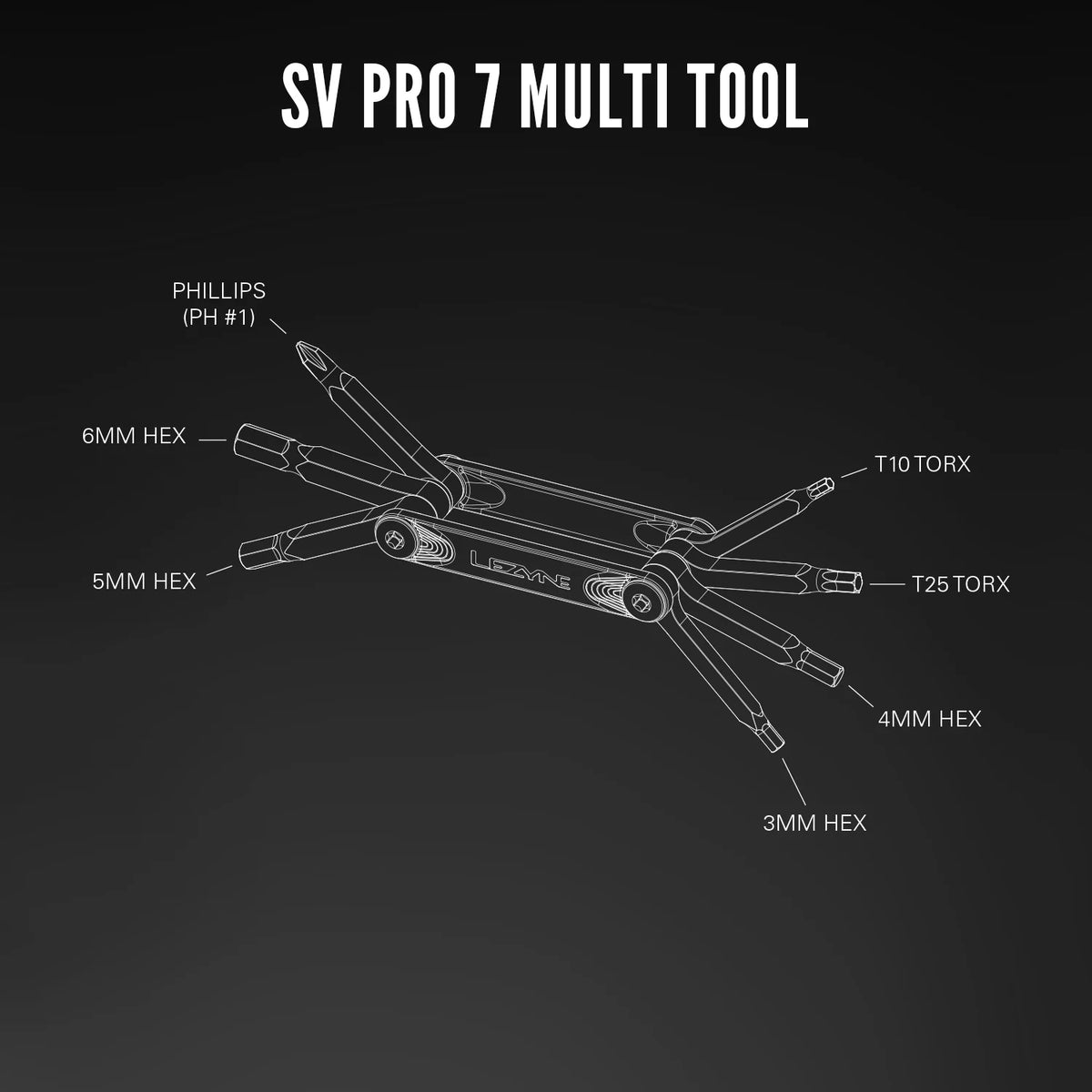 LEZYNE SV PRO 7 Multitool Silber