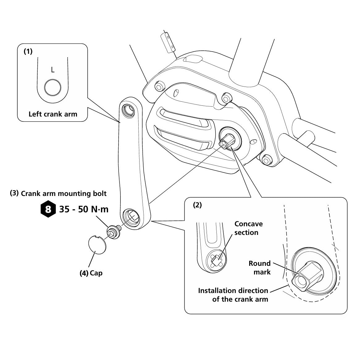 SHIMANO Kurbeln FC-E5010