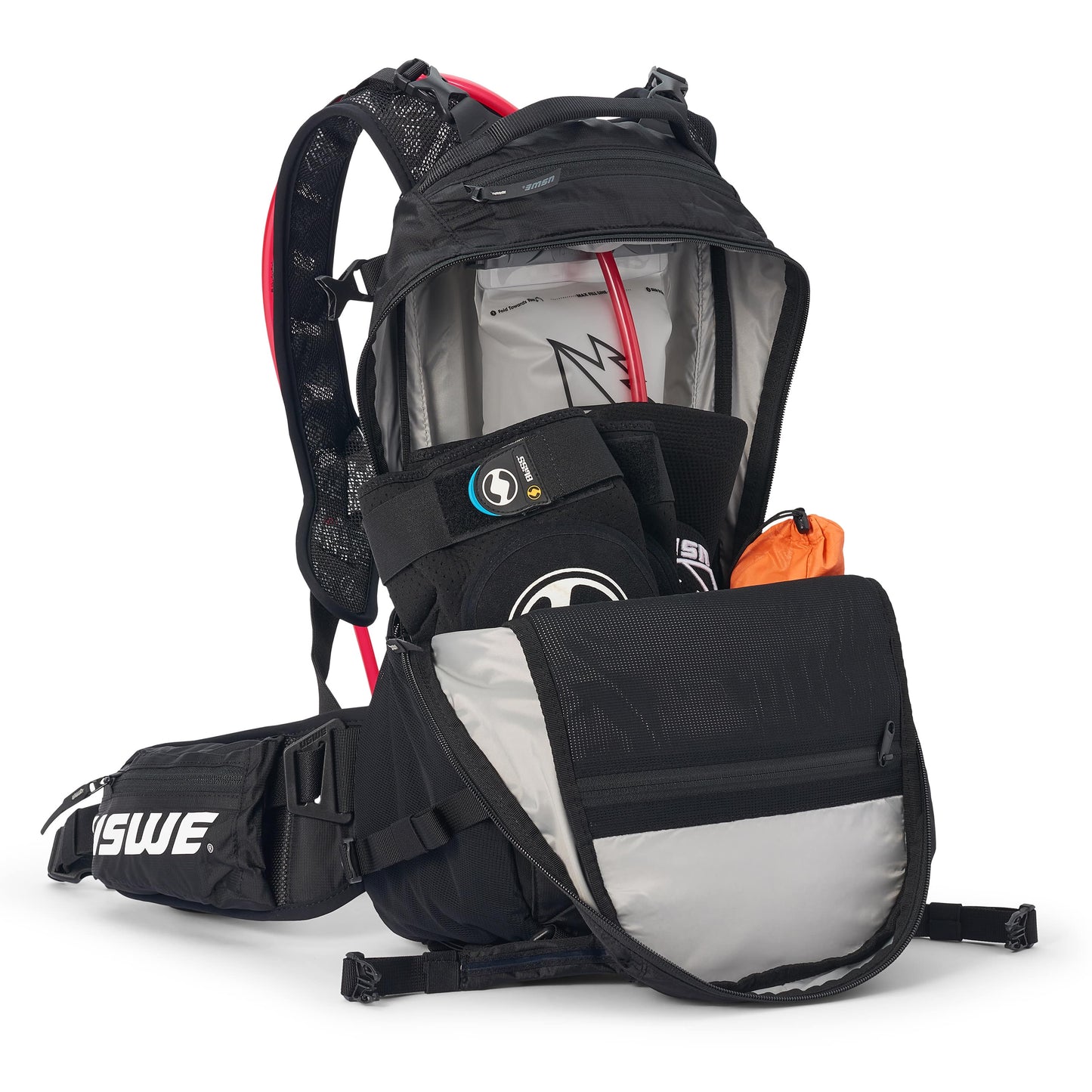 Rucksack USWE SHRED 16 l, schwarz