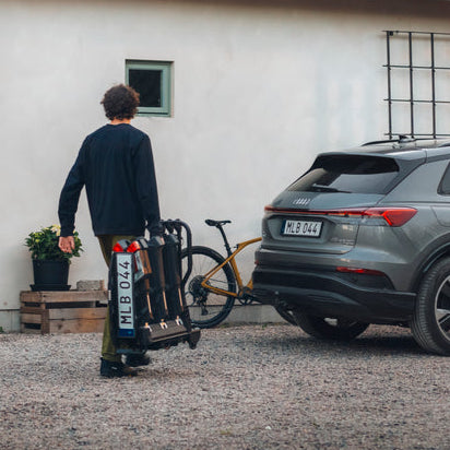 Fahrradträger THULE EASYFOLD 3 auf 3-Fahrrad-Anhängerkupplung