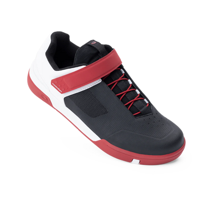 MTB-Schuhe CRANKBROTHERS STAMP SPEED LACE FLAT Schwarz/Rot/Weiß