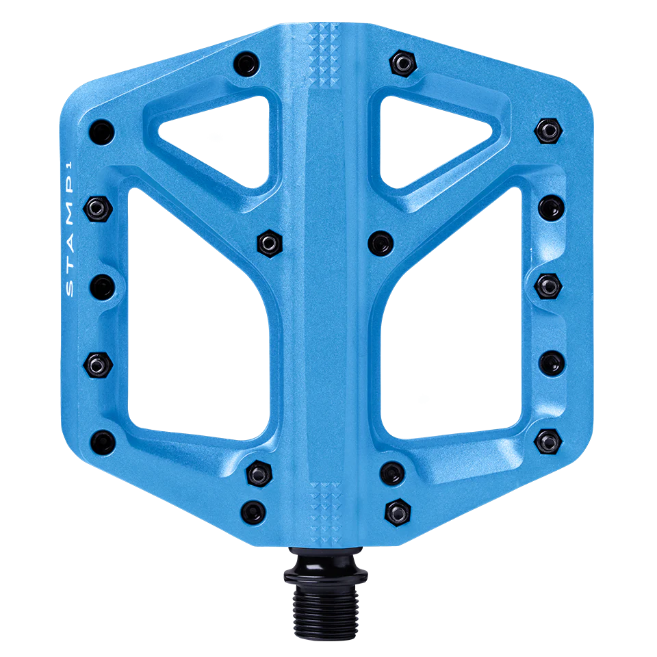 Pedale flach CRANKBROTHERS STAMP 1 Large Blau