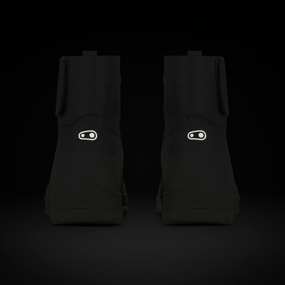 CRANKBROTHERS STAMP TRAIL SPEEDLACE SEAL MTB-Schuhe Grau/Grün – reflektierende Details hinten