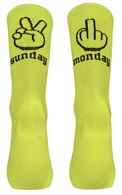 Socken NORTHWAVE SUNDAY MONDAY Fluo-Gelb