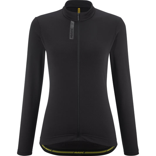 MAVIC AKSIUM THERMO Damen Langarm Trikot Schwarz