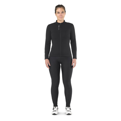 Trikot MAVIC AKSIUM THERMO Damen Langarm Schwarz
